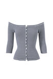 Mateo 3/4 Sleeve Top, RENATA STRIPE/ NAVY CREAM - example image 5