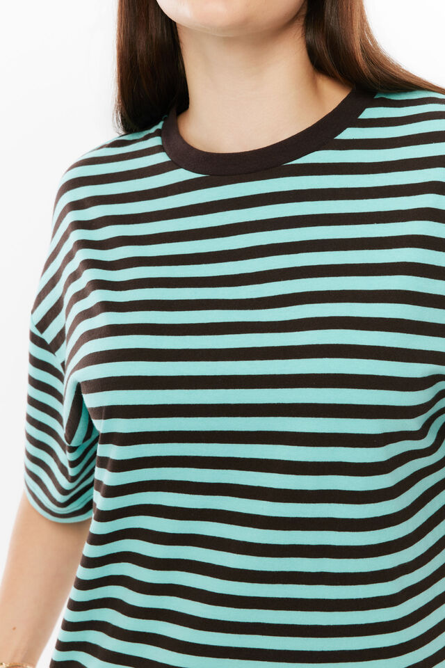 Coco Tee, JELLY MINT/BROWN BEAN