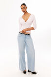 Soft Gabriel 3/4 Sleeve Top, POWDER BLUSH - example image 2