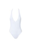 Luxe Halter Bodysuit, WHITE - alternate image 6