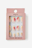 Select Colour: FLOWER/YELLOW FRENCH TIP