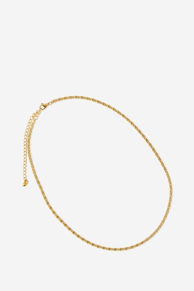 Waterproof Necklace, GOLD/CHAIN