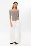 Mateo 3/4 Sleeve Top, CORE GREY - example image 2