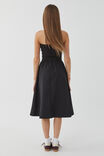 Eva Strapless Midi Dress, BLACK - alternate image 3
