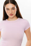 Sleek Shay Short Sleeve Top, PIXEL PINK - example image 4