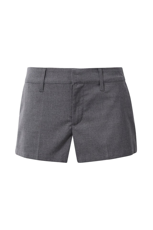 Vienna Tailored Short, CHARCOAL MARLE