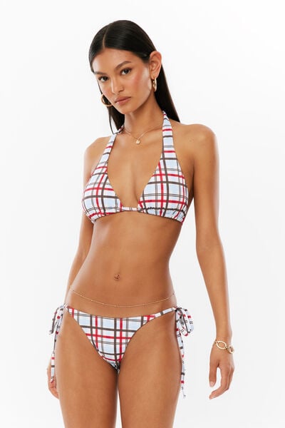 Sopha Dopha Bikini Bottom, RIVIERA CHECK WHITE / BROWN / RED