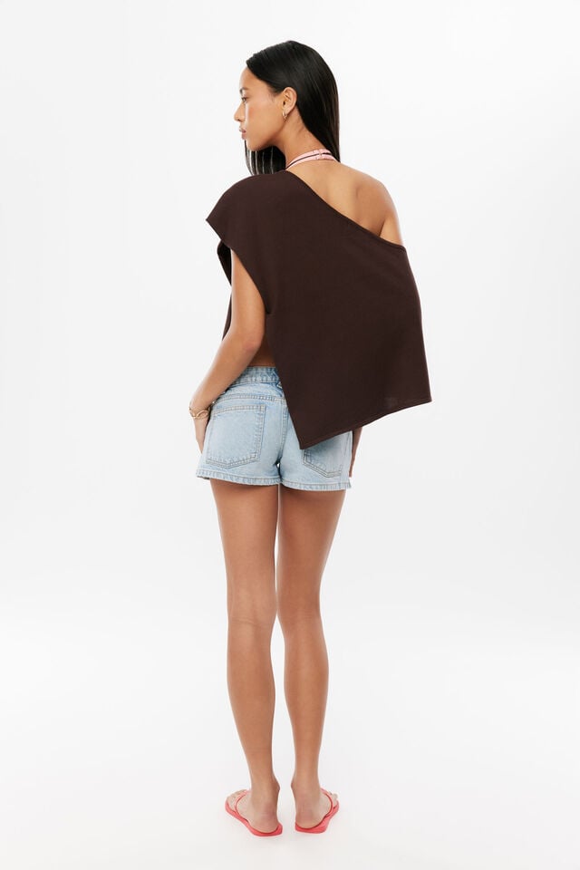 Poppy Knit Poncho, GLAZE BROWN