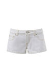 Ultra Low Classic Denim Short, CLEAN WHITE CONTRAST - example image 5