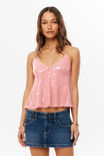 Violet Sequin Cami, SUNSET CORAL - example image 4