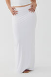 Luxe Hipster Maxi Skirt, WHITE - alternate image 2