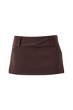 Thea Tailored Mini Skort, GLAZE BROWN - example image 5