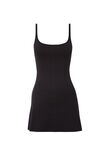 Lulu Scoop Neck Mini Dress, BLACK - alternate image 6