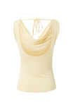 Capri Cowl Neck Top, BANANA YELLOW - alternate image 7