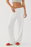 Relaxed Wide Leg Track Pant, CLOUD WHITE - alternate image 2