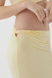 Soft Twist Maxi Skirt, GOLDEN BUTTER - alternate image 4