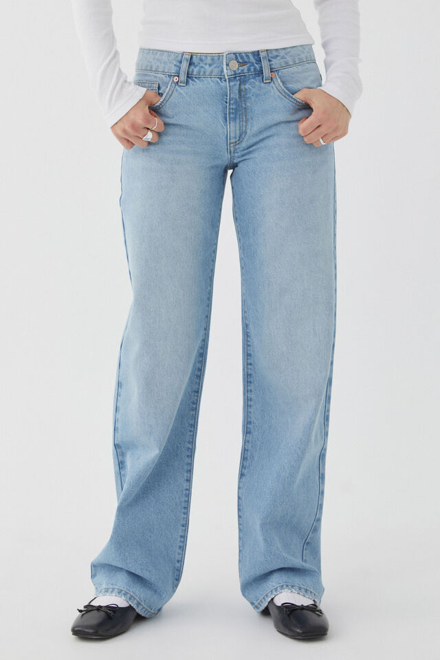 Low Rise Straight Jean, BARCELONA BLUE