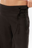 Florence Side Tie Linen Pant, BRONX BROWN - example image 4