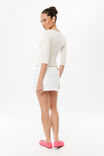 Vera V Neck 3/4 Sleeve Top, WHIPPED CREAM - example image 3
