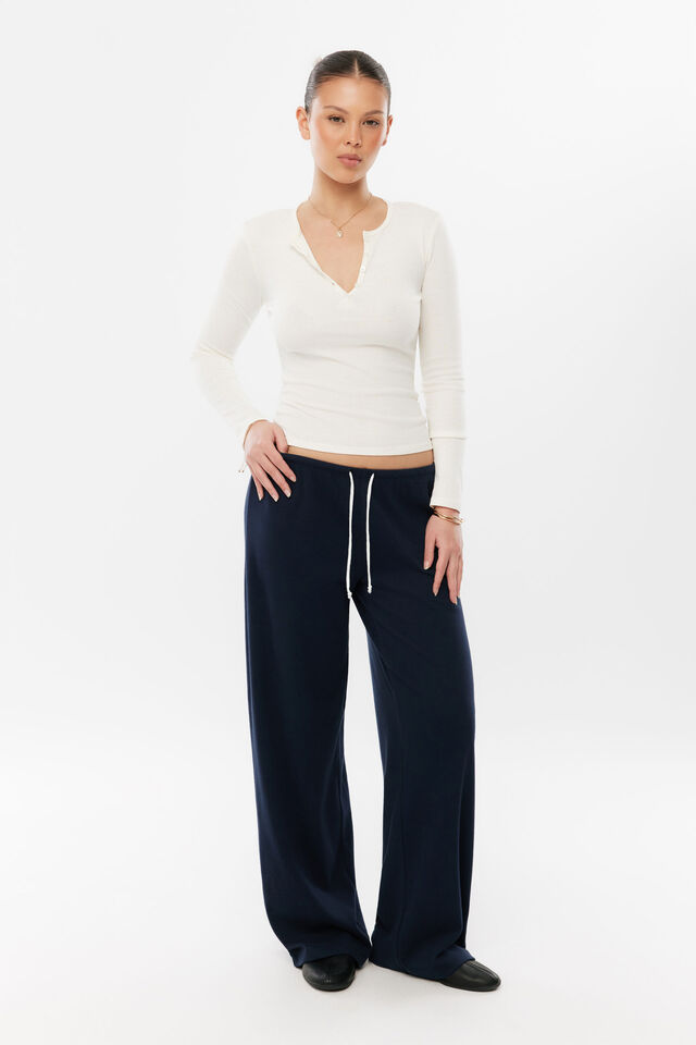Amber Cotton Lounge Pant, NEARLY NAVY