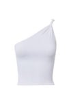 Luxe Jessica One Shoulder Top, WHITE - alternate image 6