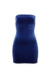 Tavi Velvet Strapless Dress, SURF BLUE