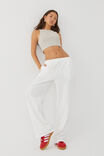 Relaxed Wide Leg Track Pant, CLOUD WHITE - alternate image 1