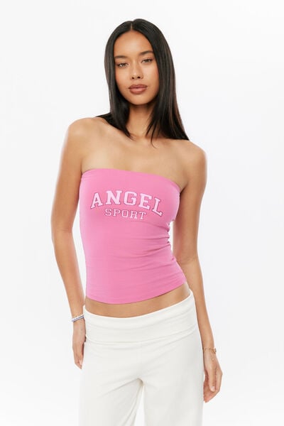 Ashley Tube Top, MIAMI PINK/ANGEL SPORT