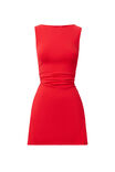 Maya A-Line Mini Dress, SCARLETT RED - alternate image 6