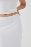Luxe Hipster Maxi Skirt, WHITE - alternate image 4