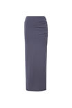 Soft Ruched Split Maxi Skirt, IRON GREY - alternate image 7