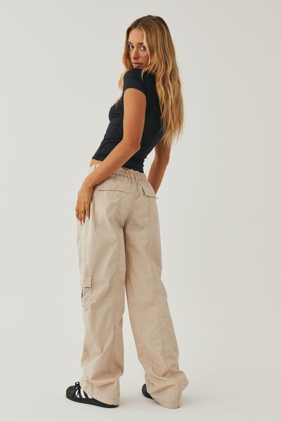 Marie Low Rise Cargo Pant, PUTTY