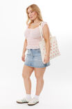 Sienna Ruched Top, GRAPEFRUIT PINK - alternate image 5