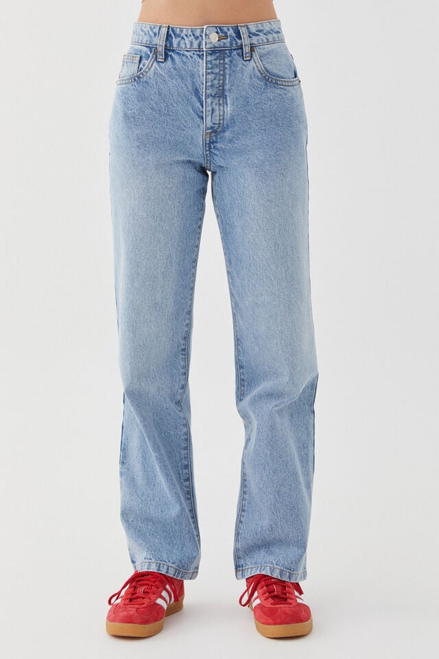 Straight Leg Jean, EURO BLUE CLEAN