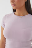 Soft Longline Tee, MUTED ORCHID - alternate image 4