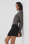 Tilly Pleated Mini Skirt, BLACK - alternate image 5