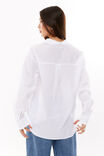 Tatum Oversized Shirt, WHITE - alternate image 3