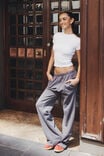 Relaxed Wide Leg Track Pant, CHROME GREY - alternate image 6