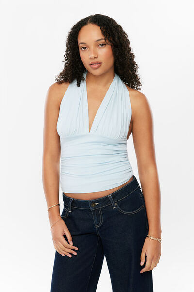 Soft Brielle Top, AQUA GLIMMER