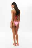 Rio Tie Side Bikini Bottom, Y2K PINK/WATERMELON - example image 3