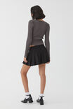 Tilly Pleated Mini Skirt, BLACK - alternate image 3