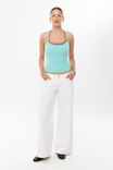 Sleek Julia Top, JELLY MINT/CREAMY BROWN - example image 4