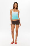 Soft Ruched Booty Short, BAKED BROWN - example image 1