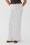 Skylar Satin Maxi Skirt, MERINGUE WHITE - alternate image 5