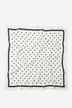 Head Scarf, WHITE POLKA DOT - example image 3