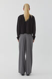 Vienna Wide Leg Pant, CHARCOAL MARLE - alternate image 3