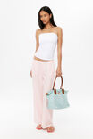 Marley Low Rise Linen Pant, POWDER BLUSH - example image 4