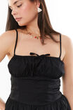 Mary Ruched Mini Dress, BLACK - alternate image 4