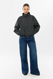 Rikki Nylon Active Jacket, AMALFI SPOT BLACK - example image 4