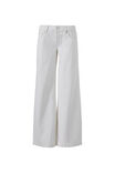 Ultra Low Rise Baggy Jean, CLEAN WHITE - example image 6